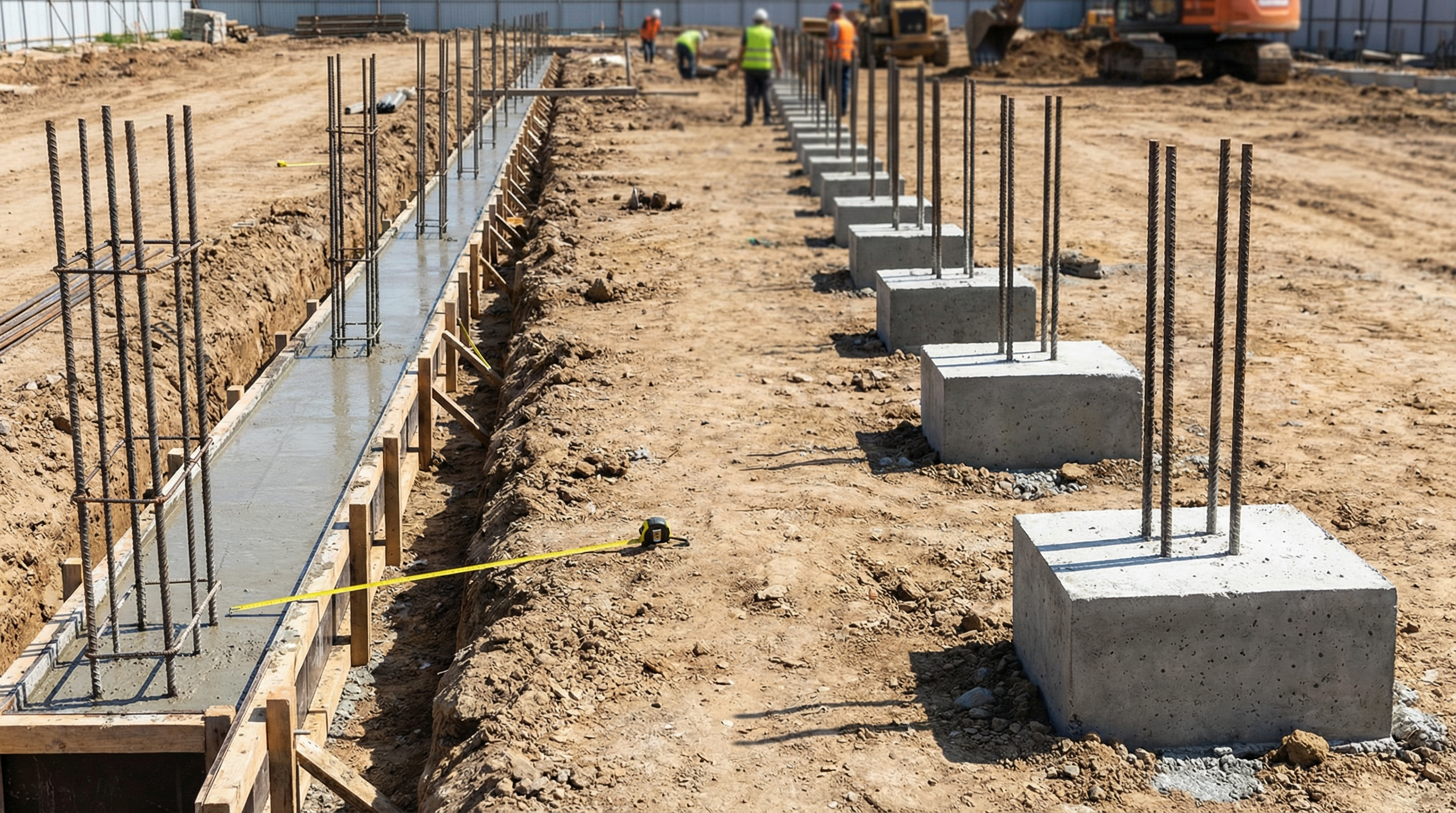 Ленточный или свайный фундамент для дома из газоблока — что выбрать