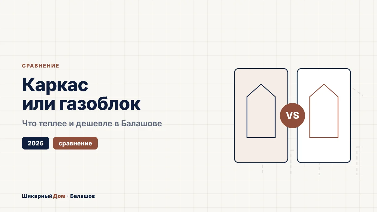 Каркасный дом или газоблок: что лучше