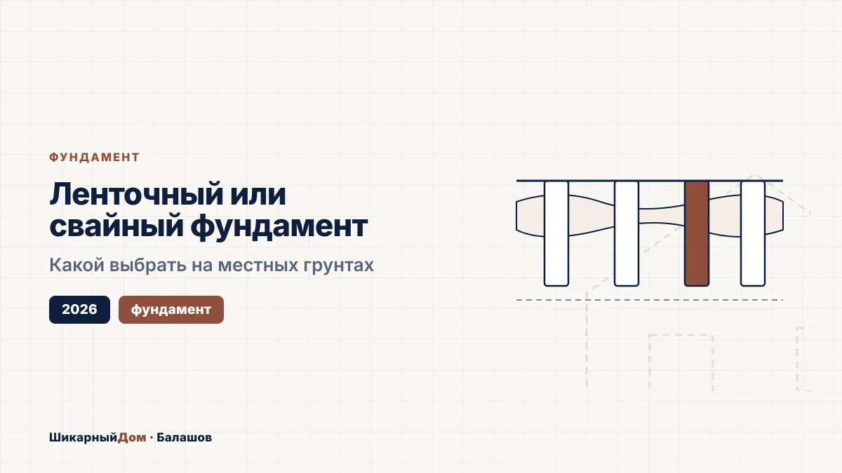 Ленточный или свайный фундамент: что выбрать